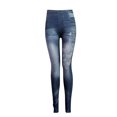 thumbnail image 4 of Rovga Leggings For Women Elastic Jeans Thermal Animal Print Imitation Denim Tights Hiking Pant Yoga Pants Soft Daily Wear Blue Xxl, 4 of 4