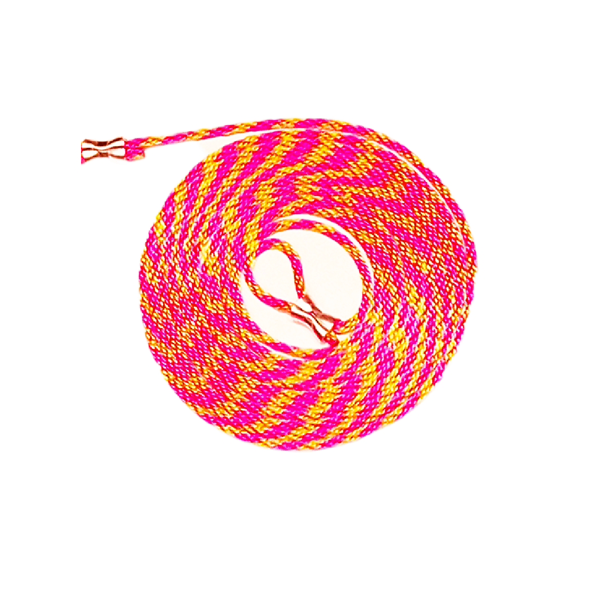Gator Jawn Heavy Duty with 10 ft. Nylon Rope Tent Stakes- 4 Pack, Zinc Plated (Pink & Orange)