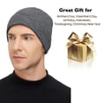 thumbnail image 6 of Yuelianxi Satin Lined Beanie for Women Knit Satin Lined Winter Hats for Women Silk Lined Beanie Cap Warm Beanie Hat White, 6 of 8