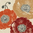 thumbnail image 2 of Brissonnet, Daphne 26x26 Black Ornate Wood Framed with Double Matting Museum Art Print Titled - A Poppys Touch III, 2 of 4