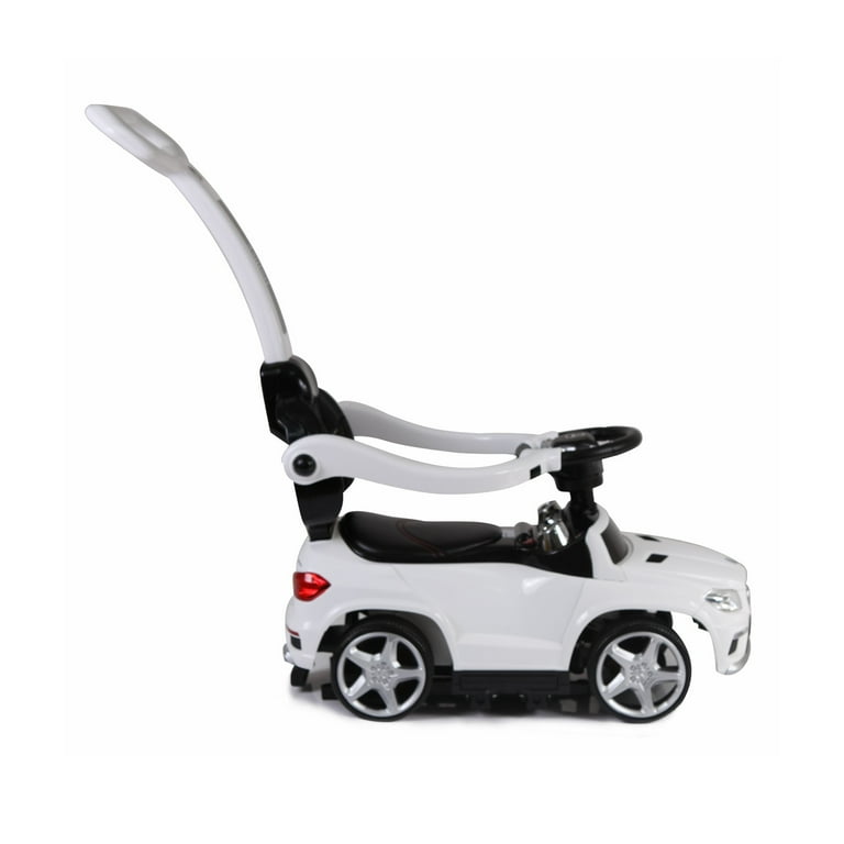 Mercedes-Benz GL 63 AMG フットトゥルーペダルカー Mercedes-Benz AMG GL63 4-in-1 Ride On - Push Bar, Leather Seat