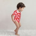 thumbnail image 4 of Yiaed Lips Kiss Print Infant Climbing Short Sleeve Onesie One-Piece Baby Bodysuit Clothes 0-12 Months -, 4 of 6