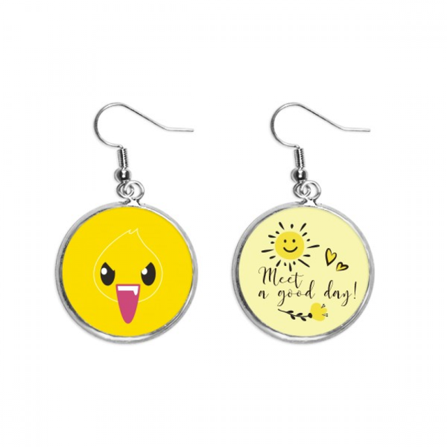 Dinosaurio unido amo Pendiente Sol Flor Pendiente Joyas Moda Unbranded M