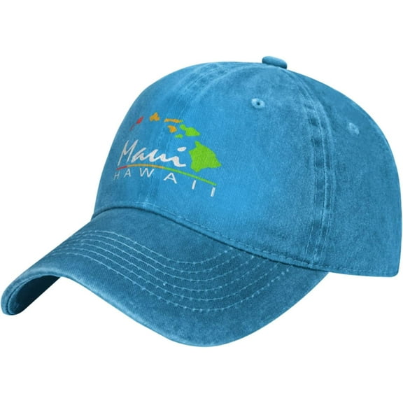 Maui Hawaiian Islands Hat Adjustable Cowboy Baseball Cap for Men Women Trucker Cap