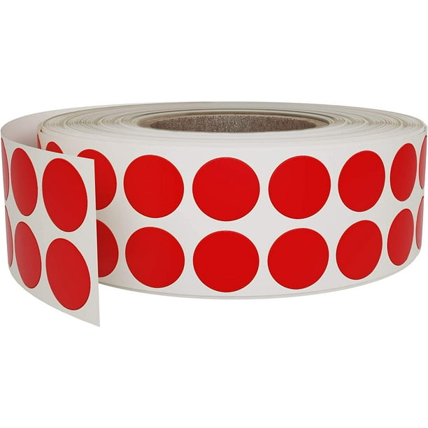 Red dots Stickers with writable Surface Sticker Labels Rolls for