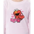 thumbnail image 4 of Sesame Street Toddler Girls' Elmo Flower 2 Piece Long Sleeve Pajama Set, 4 of 4