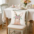 thumbnail image 6 of Nkmbld Easter Decorative Pillow Covers Easter Rabbits Patterns Throw Pillow Cases Decorative Cushion Covers for Sofa Couch Home Easter Decor, 6 of 8