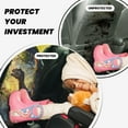 thumbnail image 4 of Naloa Sunshine Jungle Dinosaur 2Pcs Anti-Kick Back Seat Cover Kick Mat, Car Seat Protector with 3 Storage Pockets, 4 of 8