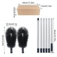 thumbnail image 2 of Gutter Cleaning Brush With Telescopic Pole - 2 Brush Heads & 8 Extension Rods Extend To 126In For Eaves, Roof, Gutter Cleaning - Independent Box Packaging, 2 of 2