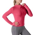 thumbnail image 2 of Sentmoon Chandail anti-UV à Manches Longues pour Femmes, T-Shirt Rafraîchissant à Manches Longues pour Femmes, Col Rond avec Fermeture Éclair, Respirant, Coupe Régulière, Chandail de Pêche pour Usage Décontracté et Quotidien, TG, 2 of 7