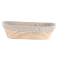 thumbnail image 1 of Cesta de ratán y revestimiento para levar masa de pan Banneton Brotform, forma ovalada, 1 of 7