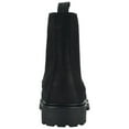 thumbnail image 2 of CALVIN KLEIN Mens Black Lug Sole Pull Tab Cushioned Removable Insole Lorenzo Round Toe Block Heel Lace-Up Boots Shoes 9 M, 2 of 4