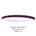 thumbnail image 2 of Diadema deportiva Running Hair Band Antideslizante Yoga Sweatband (raya) Negro Rojo JShteea  Para Estrenar, 2 of 6