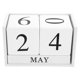 thumbnail image 2 of Calendario de madera para oficina, calendario perpetuo europeo para escritorio, fecha y mes, decoración estética para oficina, decoración creativa de madera para el hogar., 2 of 6