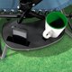 thumbnail image 5 of 1 portavasos ovalado para silla Zero Gravity, mesa inclinable lateral con clip, bandeja portavasos para tumbona Zero Gravity con ranura para teléfono celular, color negro, 5 of 5