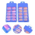 thumbnail image 2 of MasteelfCA 2 Boxes Flat Tip False Nails Solid Color Artificial Fake Nails Press on Nails, 2 of 8