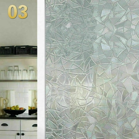 3d Mosaic Static Cling Window Films Frosted Opaque Glass Sticker Home ...