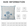 thumbnail image 5 of Qinduosi Home Decor, Dotted Blue Floral Pillow Cover for Decorative Aesthetic Pillows White, 5 of 5