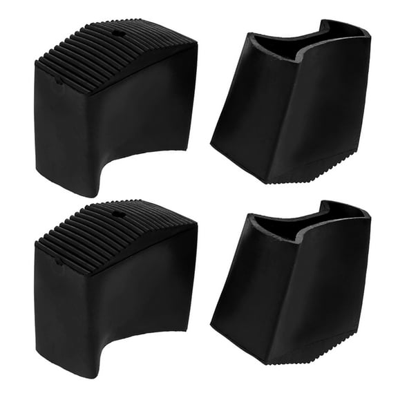 Worgeous 4Pcs Ladder Feet Pads Rubber Ladder Feet Non-skid Covers Ladder Feet Protection Cover Ladder Parts