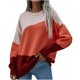 thumbnail image 1 of Suéteres Para Mujer Otoño Invierno Suéter de Punto Parte Superior Suelta Pieza de Manga Larga Cuello Redondo Cuello Redondo Odeerbi  ODB176265, 1 of 5