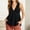 *Black, variant on Women's V Neck Sleeveless Peplum Tank Top with Flared Hem,Solid Color Casual Blouse for Summer Purple,Women's Plus M