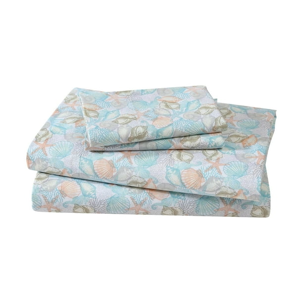 Juego de sábanas Beatrice Home Fashions Coastal Queen Size