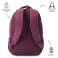 thumbnail image 4 of TOTTO Mochila Ergonómica Grande Porta Laptop 14 Repelente a Líquidos | Escuela - Oficina - Viaje | 2 vino G, 4 of 6