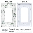 thumbnail image 3 of Yayeee Rocker Switch Wall Plate 1-Gang 4.6"x2.9" Home Decorative Outlet Cover, Green Dinosaur Pattern, 3 of 6