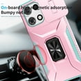 thumbnail image 6 of ELEHOLD for Motorola Moto G (2026/2025) Case with Slide Cover Protector 360° Rotation Metal Ring Kickstand Impact-Resistant Shockproof Support Magnetic Car Mount Rugged Case , Rosegold, 6 of 8