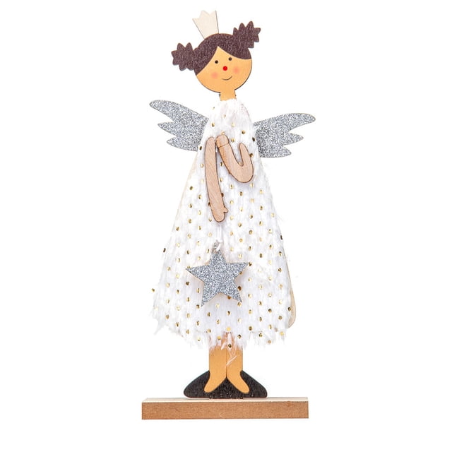 Wosthever Decoración navideña de Ángel para el hogar, interesante, bricolaje, vacaciones, adornos navideños, adornos para festivales, Kits de decoración para fiestas Wosthever HA068925-00