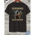 thumbnail image 6 of Spioniro Men's Funny Italian Brainrot Graphic T-Shirt - Retro Cartoon Print Short Sleeve Tee, White with Golden Accents, Regular Fit Casual Summer Top for Daily Wear, Italian T Shirt, 6 of 15