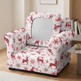 thumbnail image 3 of Bulopur Snowflake 2Pcs Wingback Chair Covers Stretchable Furniture Protector 2-Piece Cushion Covers Elastic Bottom Washable for Living Room Home Office Apartment Decor, 3 of 8