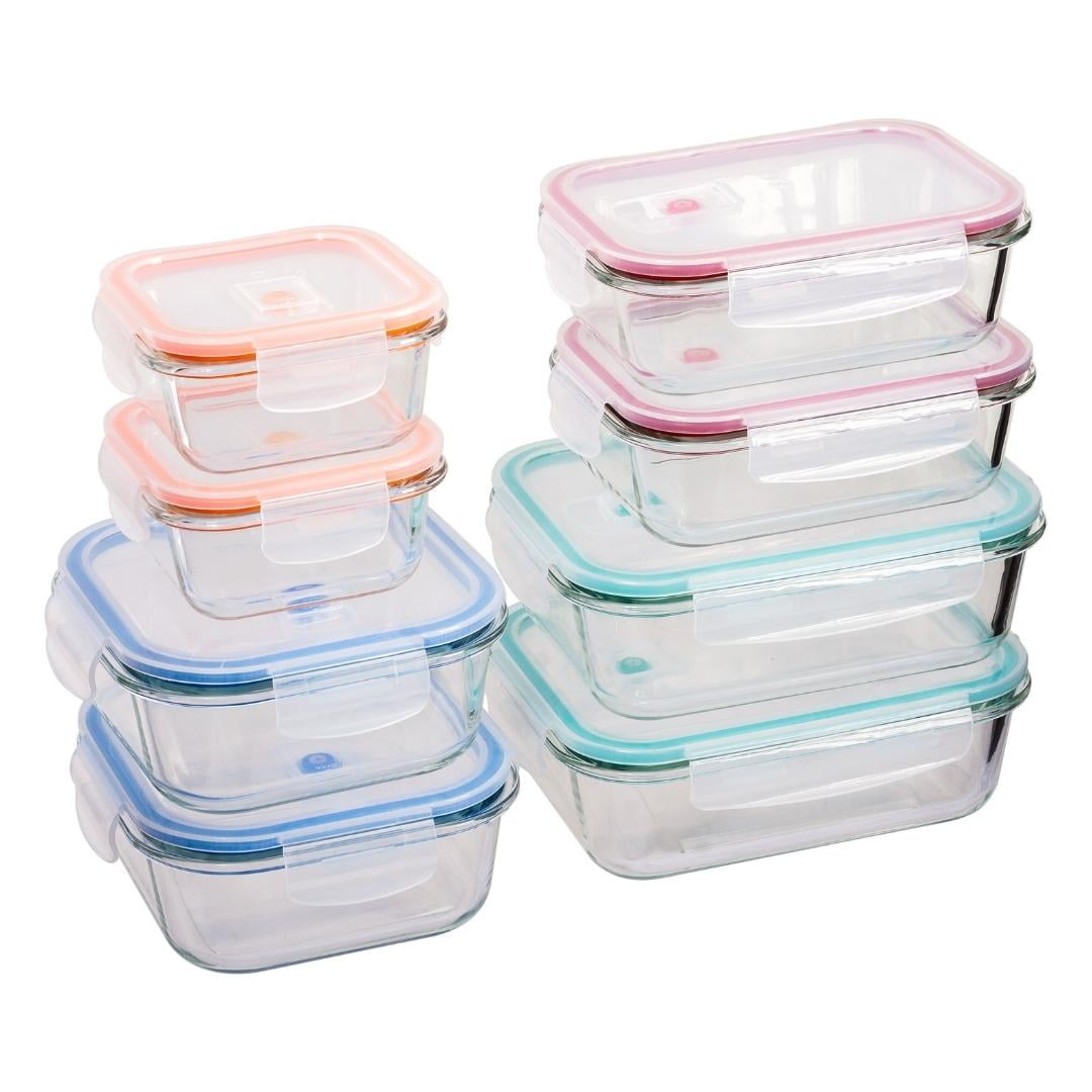 Aoibox 24-pc Borosilicate Glass Storage Containers with Lids, 12
