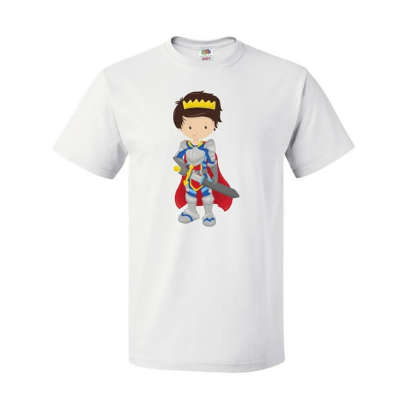Inktastic Boy Prince, Knight In Shining Armor, Brown Hair T-Shirt