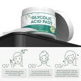 thumbnail image 4 of Exfoliantes faciales de doble cara Jtopyrt con 20% de ácido glicólico, 60 unidades, 4 of 8