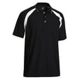 thumbnail image 6 of Expert Brand Men's Oxymesh™ Dry Fit Athletic Par Polo Shirt, Black/White, Medium, 6 of 7