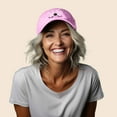 thumbnail image 4 of Dalix Hockey Mom Embroidered Womens Cotton Dad Hat Baseball Cap Adjustable in Light Pink, 4 of 5