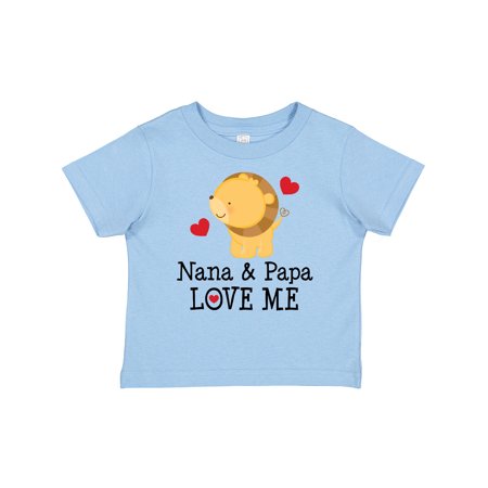 

Inktastic Nana and Papa Love Me Grandparents Gift Baby Boy or Baby Girl T-Shirt