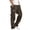 Brown, variant on WIZUTIZ Mens Pants, Men Solid Casual Multiple Pockets Outdoor Straight Type Fitness Pants Cargo Pants Trousers Sales
