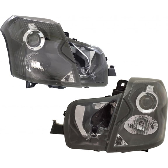 For 2003 04 05 06 2007 Cadillac CTS Pair Headlights Driver and Passenger Side w/ Bulbs | GM2502242 GM2503242 Replaces 15826015 15826014