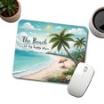 thumbnail image 3 of The Beach Is My Happy Place Tropical Mouse Pad Low Profile Gaming Mat, 3 of 7