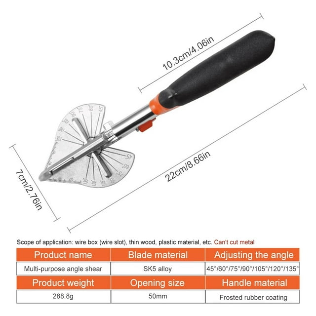 Coupe-angle Multifonction 45-135 Degrés Coupe-angle Multi