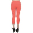 thumbnail image 3 of Vivian's Fashions Capri Leggings - Cotton, Junior Size (Coral, Small), 3 of 3