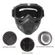 thumbnail image 4 of Lunettes de moto avec masque amovible, protection pour cyclisme en extérieur (transparentes), 4 of 4
