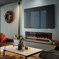 thumbnail image 3 of Dovov 50 inch Electric Fireplace, Recessed Wall Mounted Fireplace Insert, Ultra Thin Linear Fireplace, 1500W/750W, Touch Screen and Remote Control, 3 of 11