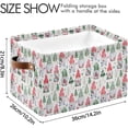 thumbnail image 4 of GZHJMY Storage Basket Christmas Gnomes Foldable Canvas Laundry Baskets Bin Waterproof Inner Layer with Sturdy Handles for Toy Nursery Blanket Clothes 2 Pack, 4 of 7
