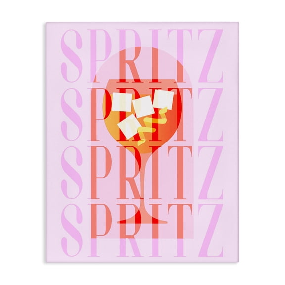 Retro Pastel Spritz Canvas Wall Art, design by Lil' Rue