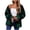 Green, variant on IROINNID Women's Mid-Length Shearing Coat Solid Color Long Sleeve Jacket Button Pocket Turndown Neck Slim Fit Warm Medium And Long Jacket, Black