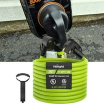 25 FT 30 Amp RV Extension Cord Outdoor with Grip Handle, Flexible Heavy Duty 125V 10/3 Gauge STW RV Power Cord Waterproof, NEMA TT-30P to TT-30R, Green, ETL Listed