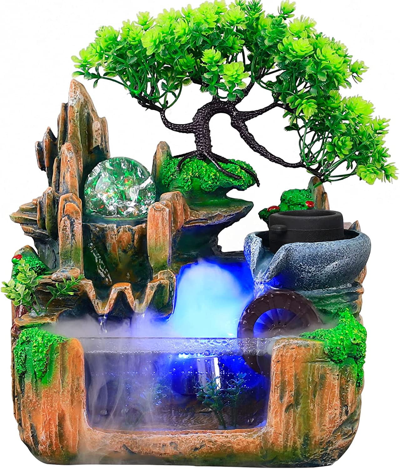 led light table top fountain